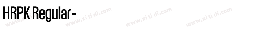HRPK Regular字体转换 HRPK Regular字体转换
